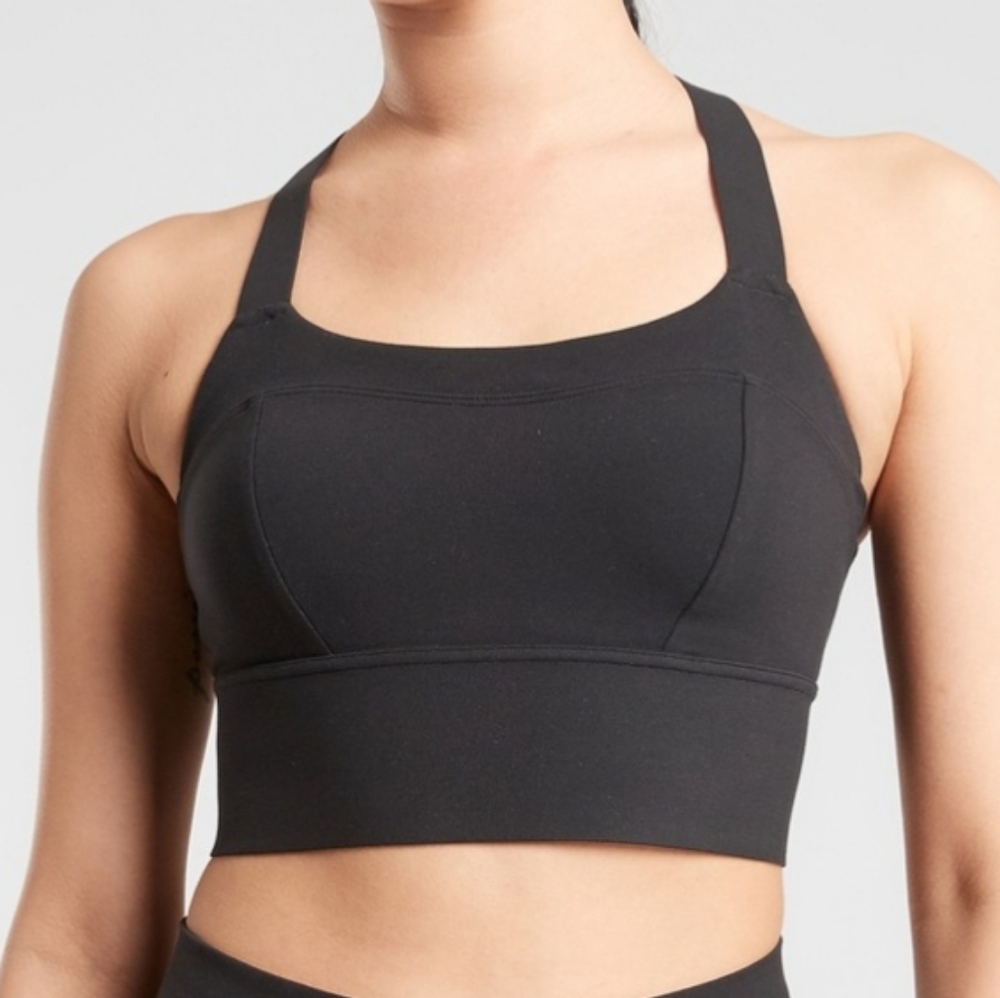 Athleta Black Formation Longline Bra A-C Sz S